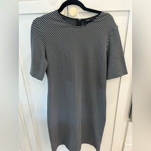 Theory Rijik B Claymont Office Chic Sheath Mini Dress Patterned Garment Size 12